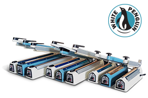 Ручные импульсные, конвейерные постоянного нагрева, вакуумные запайщики пакетов White Penguin. Ручные импульсные, конвейерные постоянного нагрева, вакуумные запайщики пакетов White Penguin.