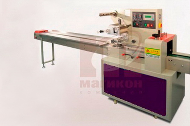 Горизонтальная упаковочная машина для печенья. Горизонтальная упаковочная машина для печенья.