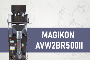 Вертикальный фасовочно-упаковочный автомат MAGIKON AVW2BR500II с двухлинейным весовым дозатором