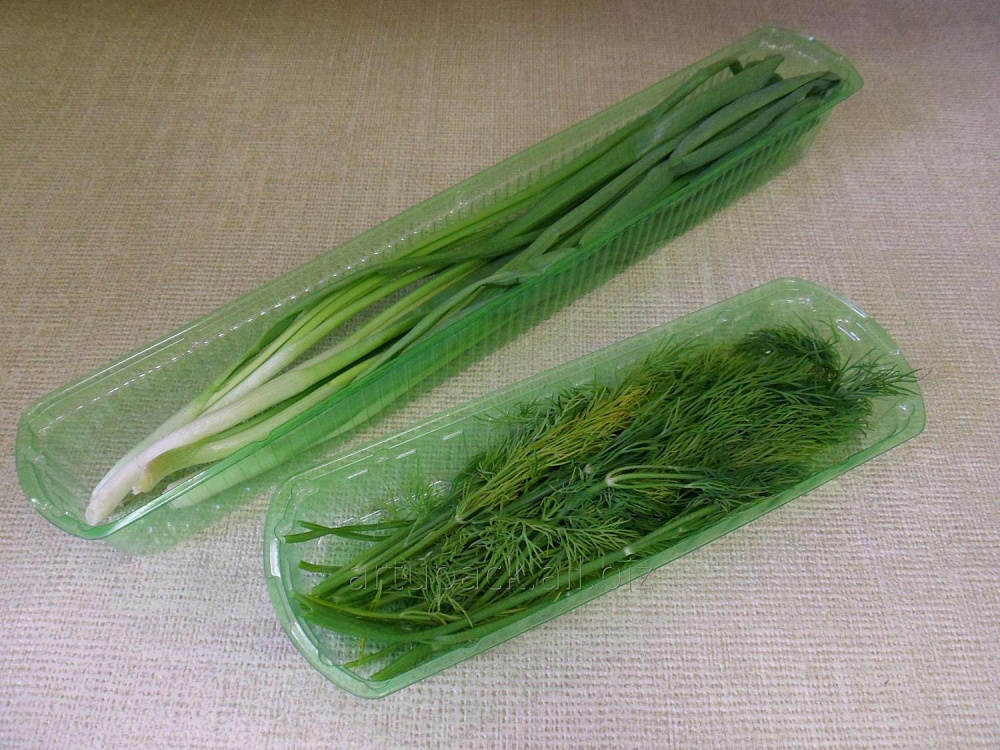 Упаковывать зелень в коррексах  в пакет “flow-pack”